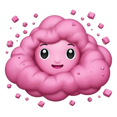 pink Dust and debris sticker