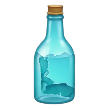 Broken bottle sticker