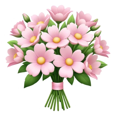 pale pink flower bouquet  sticker