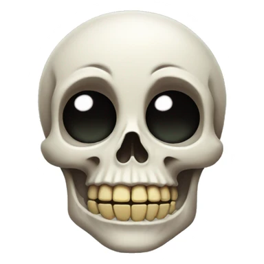 cute skull sticker