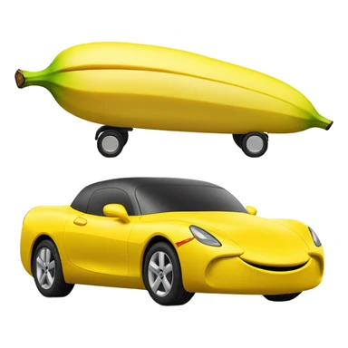 Banana car sticker