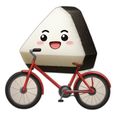 onigiri_on_bicycle sticker