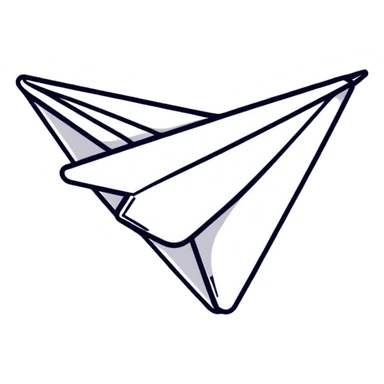 paper plane sticker