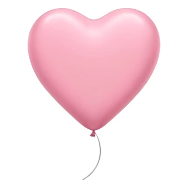 Romantic pastel heart-shaped balloon sticker
