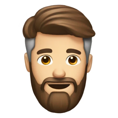 Bearded man pouring coffee on his head sticker