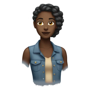 black trans girl sticker