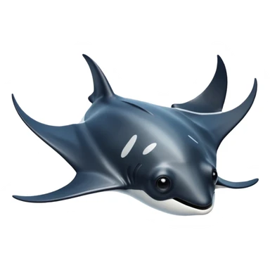 manta ray sticker