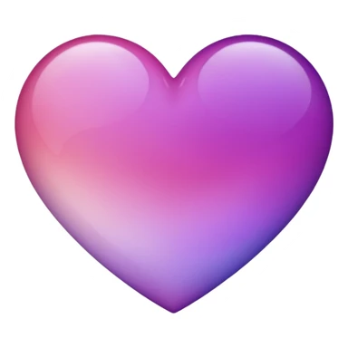ombré heart sticker