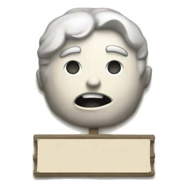 message board icon, no emoji (design texture feeling) sticker