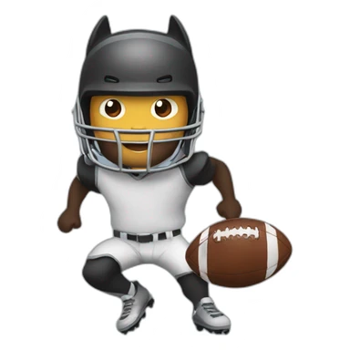 Bat play football sticker