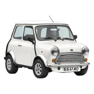 White 1275 mini  sticker