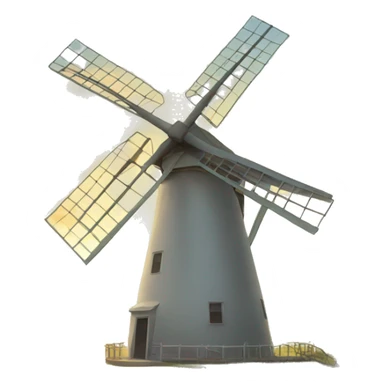 windmill turbine sticker