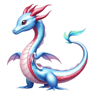 Milotic-Dragonair-Dratini-hybrid, full body sticker