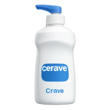 cerave washing foam bottle sticker