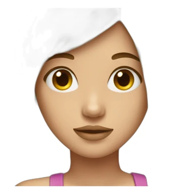 Girl with long bang sticker