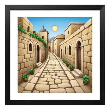 Via Dolorosa the place that Jesus walked sticker