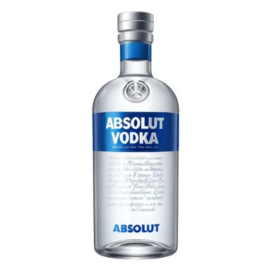 absolut vodka bottle sticker