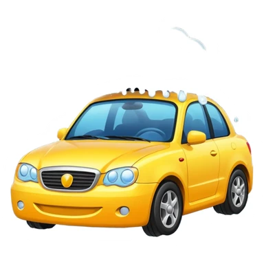 create me an image for a vertical in my super app, Car wash sticker