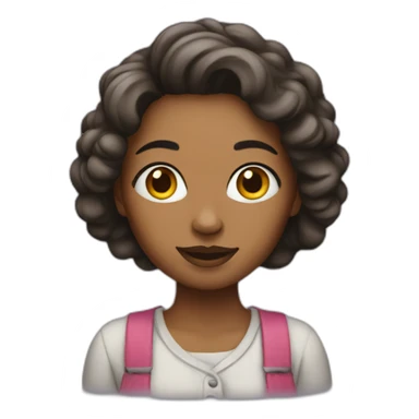 A woman who paints sticker