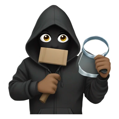 Burglar  in a luple sticker