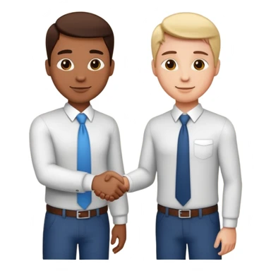 business handshake sticker