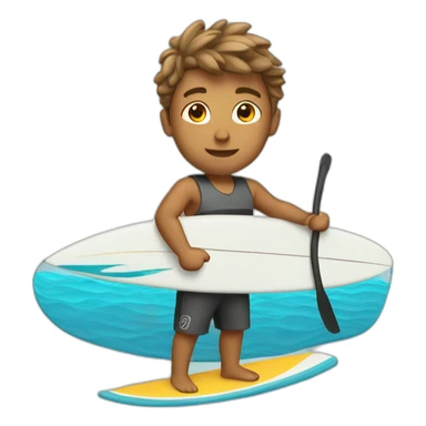 Windsurfer boy sticker