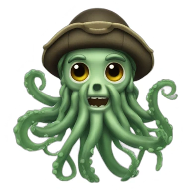 Davy Jones with tentacles sticker
