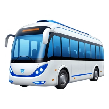 cyber clean luxury futuristic self driving bus auto vehicle sticker