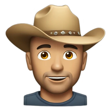 Joe Rogan with a cowboy hat  sticker