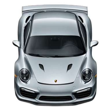 Porsche 911 turbo S de frente sticker