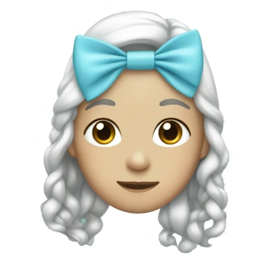 Light blue bows  sticker