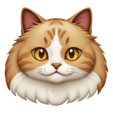 A cat w we aring a white top with poo on it sticker