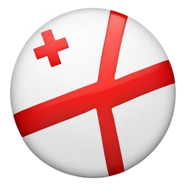 Red Cross medical symbol on white background sticker