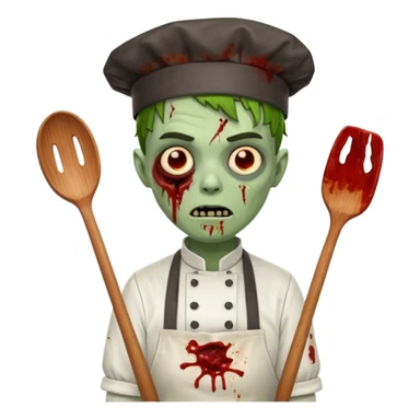 Aşçı zombi sticker