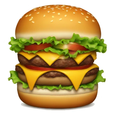Burger sticker