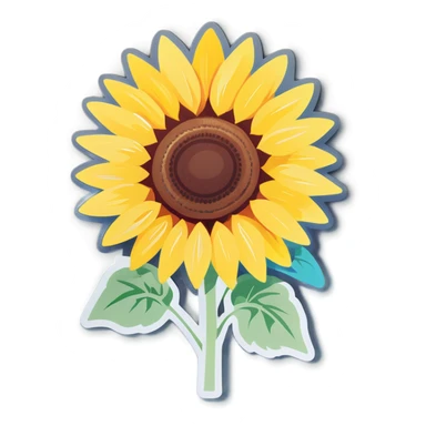 A sunflower  sticker