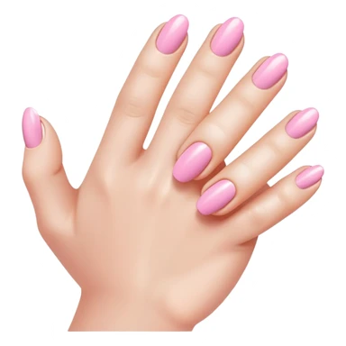 baby pink nails sticker