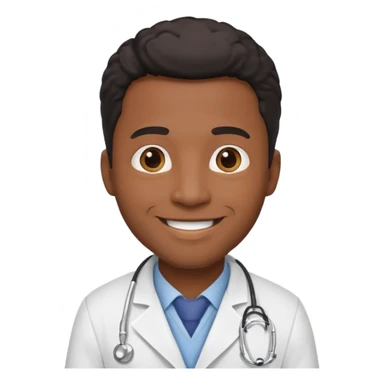 Black Male Doctor sticker