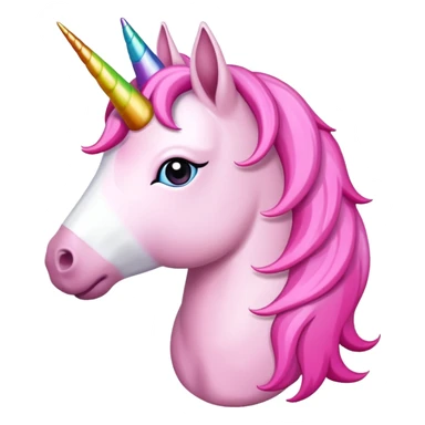 Pembe kalp tutan pembe unicorn sticker