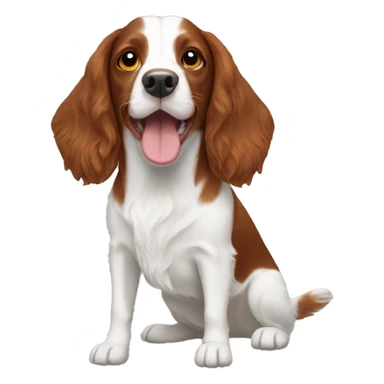 Brittany spaniel dog sticker