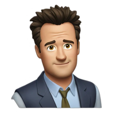 photo-real-Chandler Bing sticker