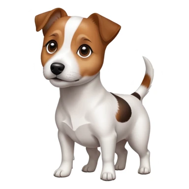 A jackrusell dog sticker