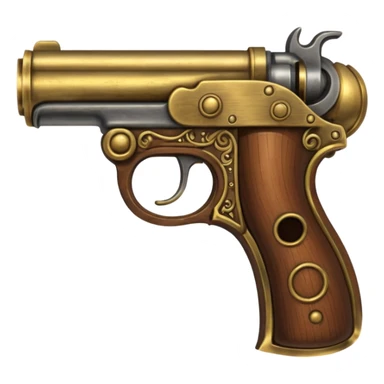 pirate pistol sticker