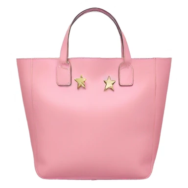 marc jacobs tote bag in pink with stars sticker