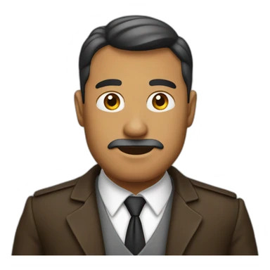 hombre frente a un escritorio sticker