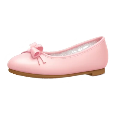 Baby pink ballet flats with bowes no mistakes  sticker