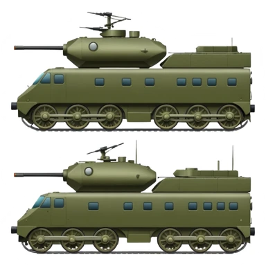 military train transporting armored vehicles, variant 3 sticker