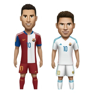 Ronaldo messi sticker