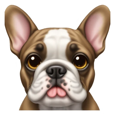 brindle french bulldog sticker