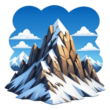 Mountain sticker